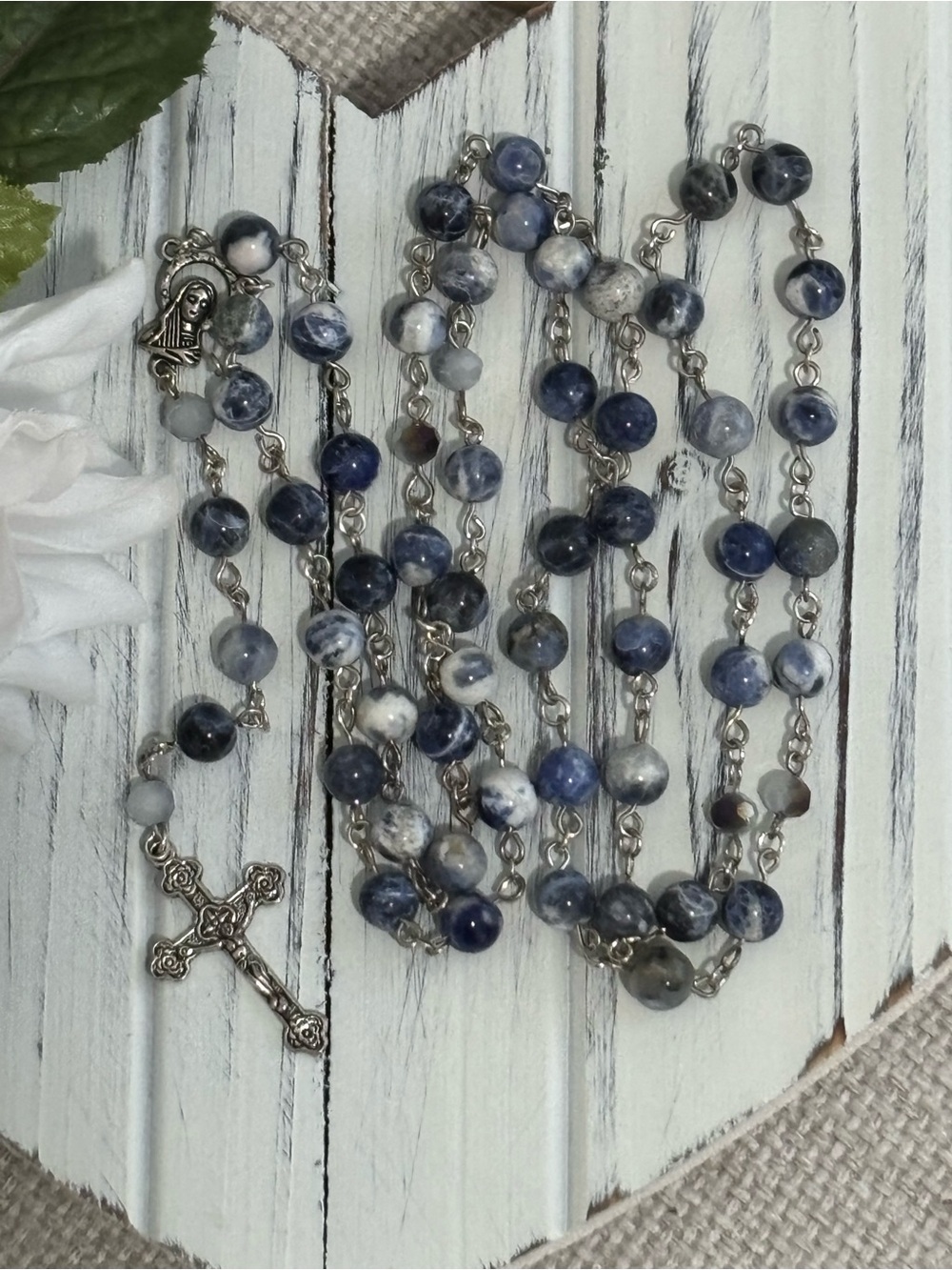 📿 Sodalite Gemstone Bead Rosary